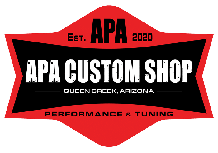 APA Total Car Car Logo in red, black and white branded colors located in the header and footer of the website